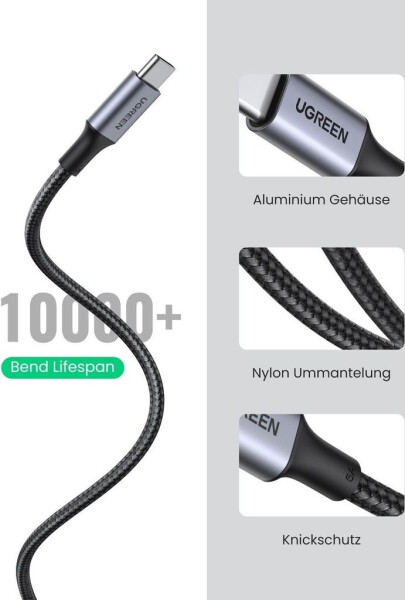 Ugreen 100W USB-C auf USB-C Ladekable (Nylon) 3m, Bild 24