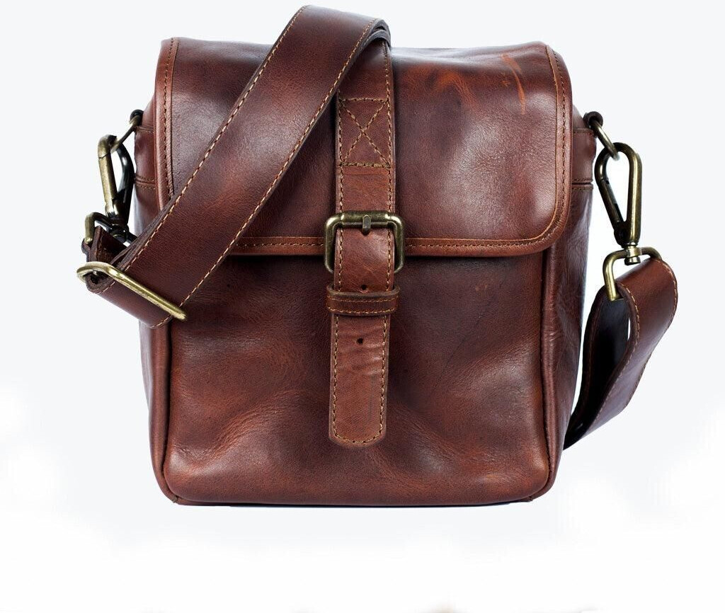 Bronkey Berlin Leather Camera Bag Cognac