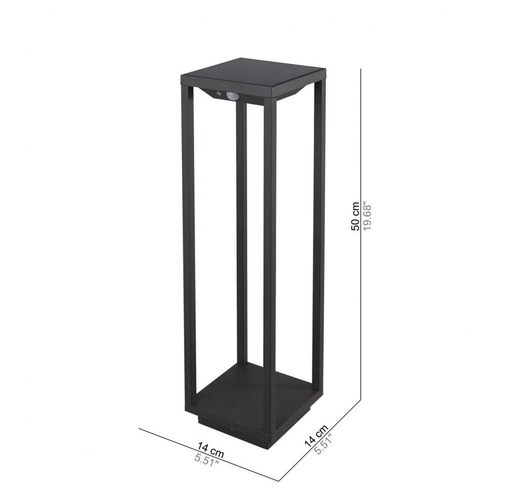 Zafferano LED Solar Floor Lamp 50 cm grey