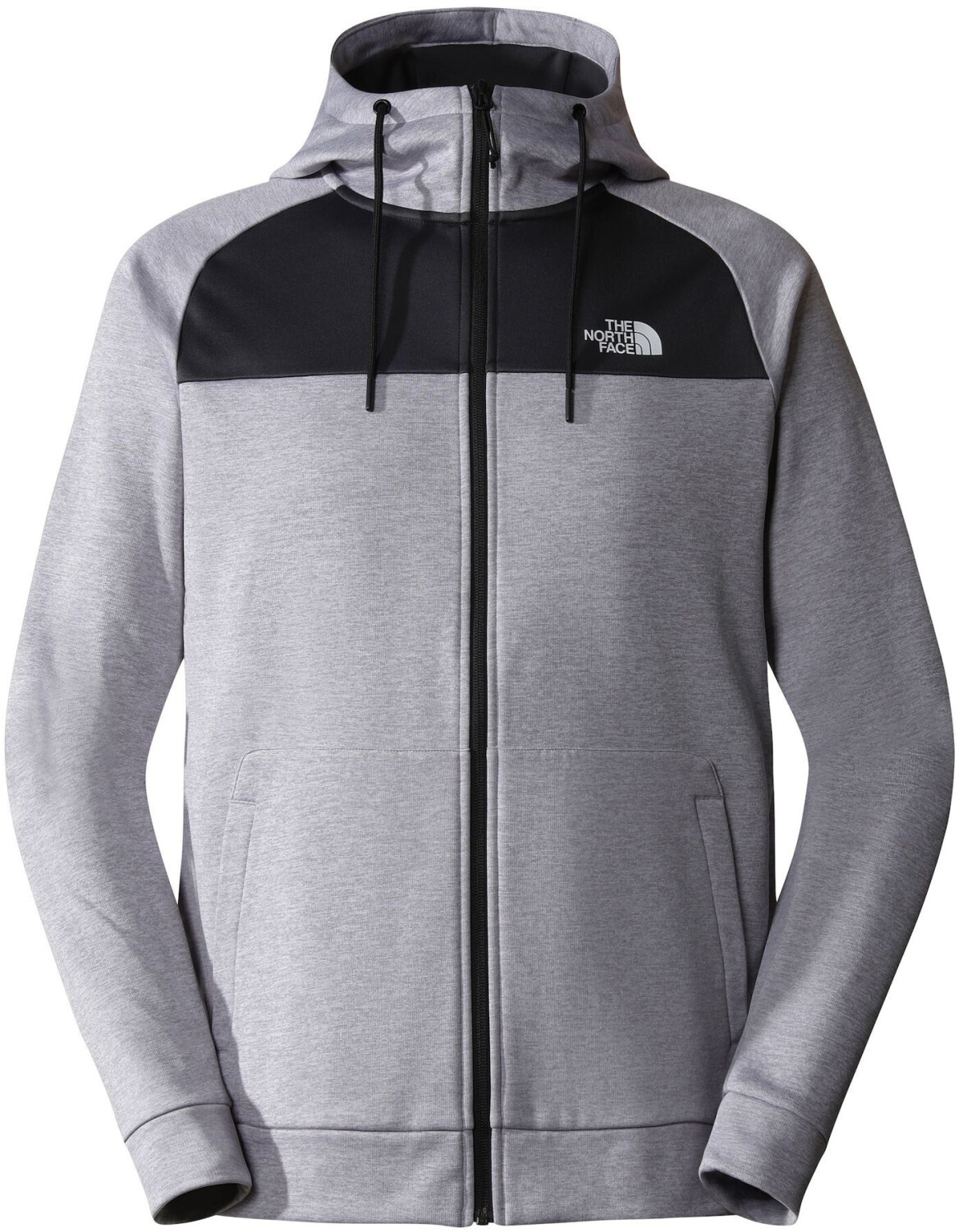 The North Face Reaxion Fleece Fullzip Hoodie Fleece Jacket TNF light grey heather/asphalt grey/NPF