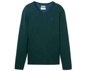 TOM TAILOR Herren Pullover Aus Baumwolle-Seide | Regular Fit, Rundhals, Mit Rippbündchen