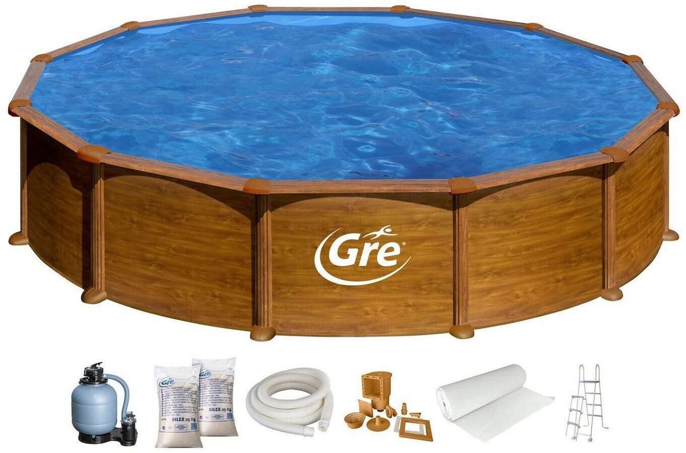 Gre Mauritius 7-piece Ø550x132cm incl. accessories