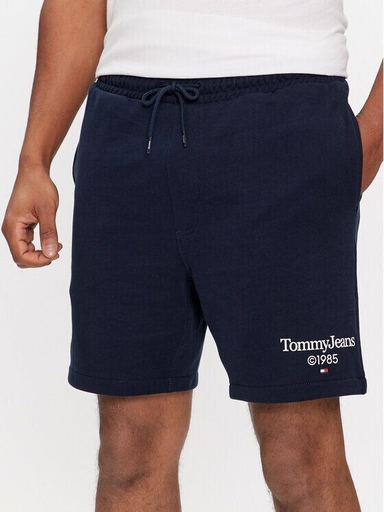 Tommy Hilfiger Logo Graphic Relaxed Fit Sweat Shorts (DM0DM19153) dark night navy