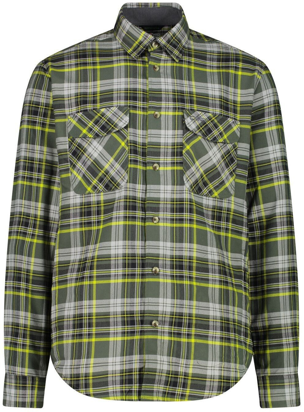 CMP Long Sleeve Shirt (32T1757) oilgreen/nero/acido