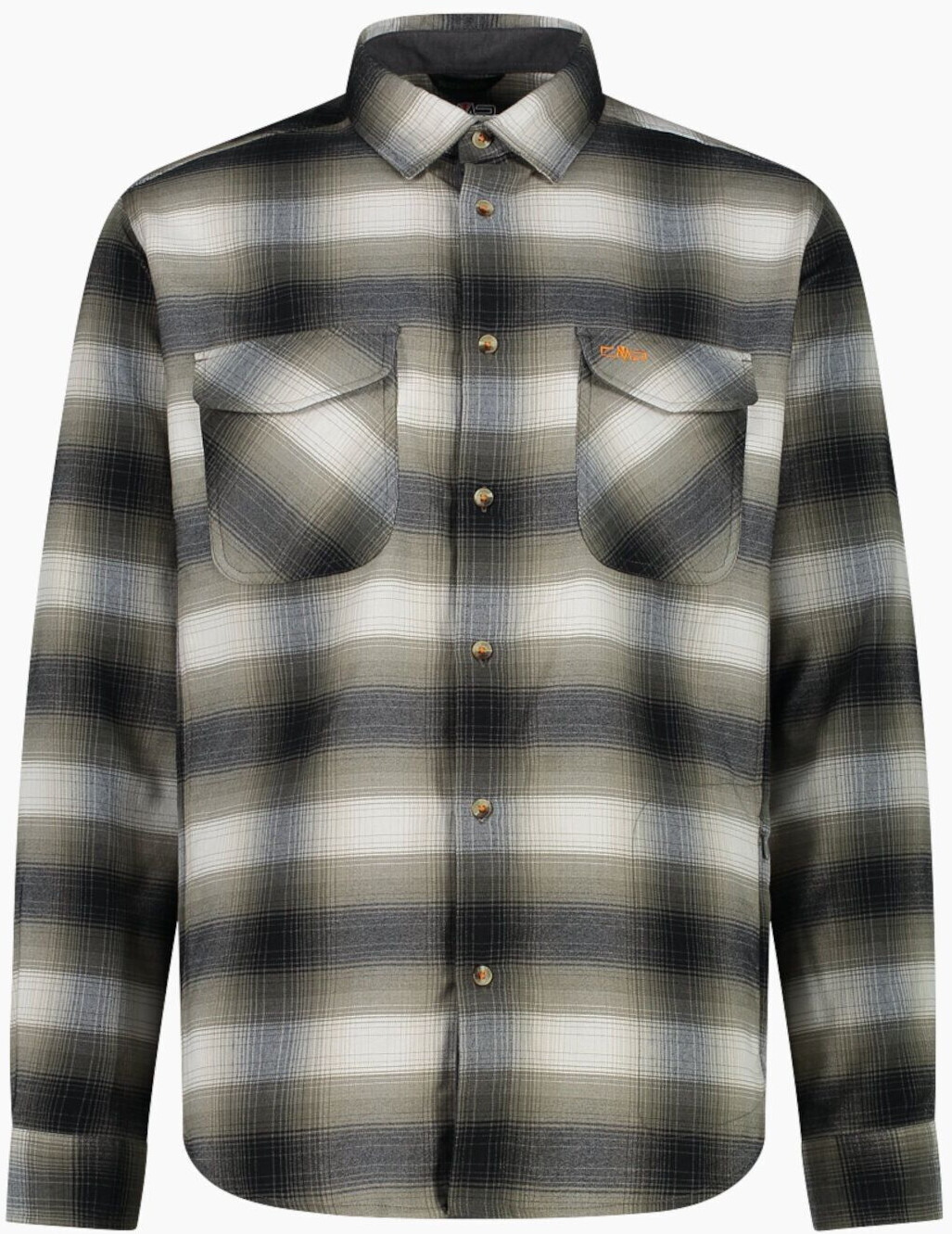 CMP Long Sleeve Shirt (32T1757) olive/black/white