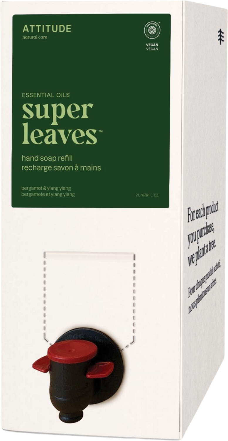 Attitude Super Leaves Hand Soap Bergamot & Ylang Ylang Refill 2l