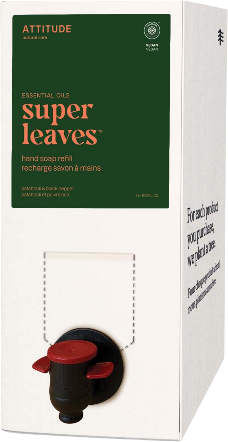 Attitude Super Leaves Hand Soap Patchouli & Black Pepper Refill 2 l