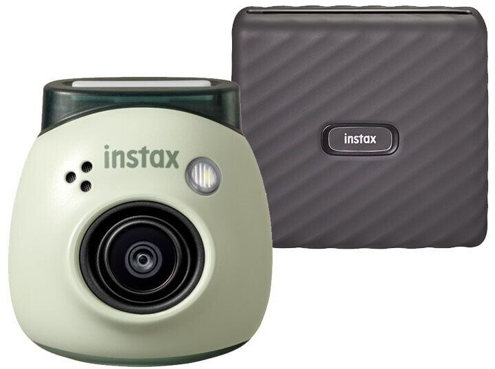 Fujifilm instax Pal Pistachio Green + WIDE Link Mocha Gray