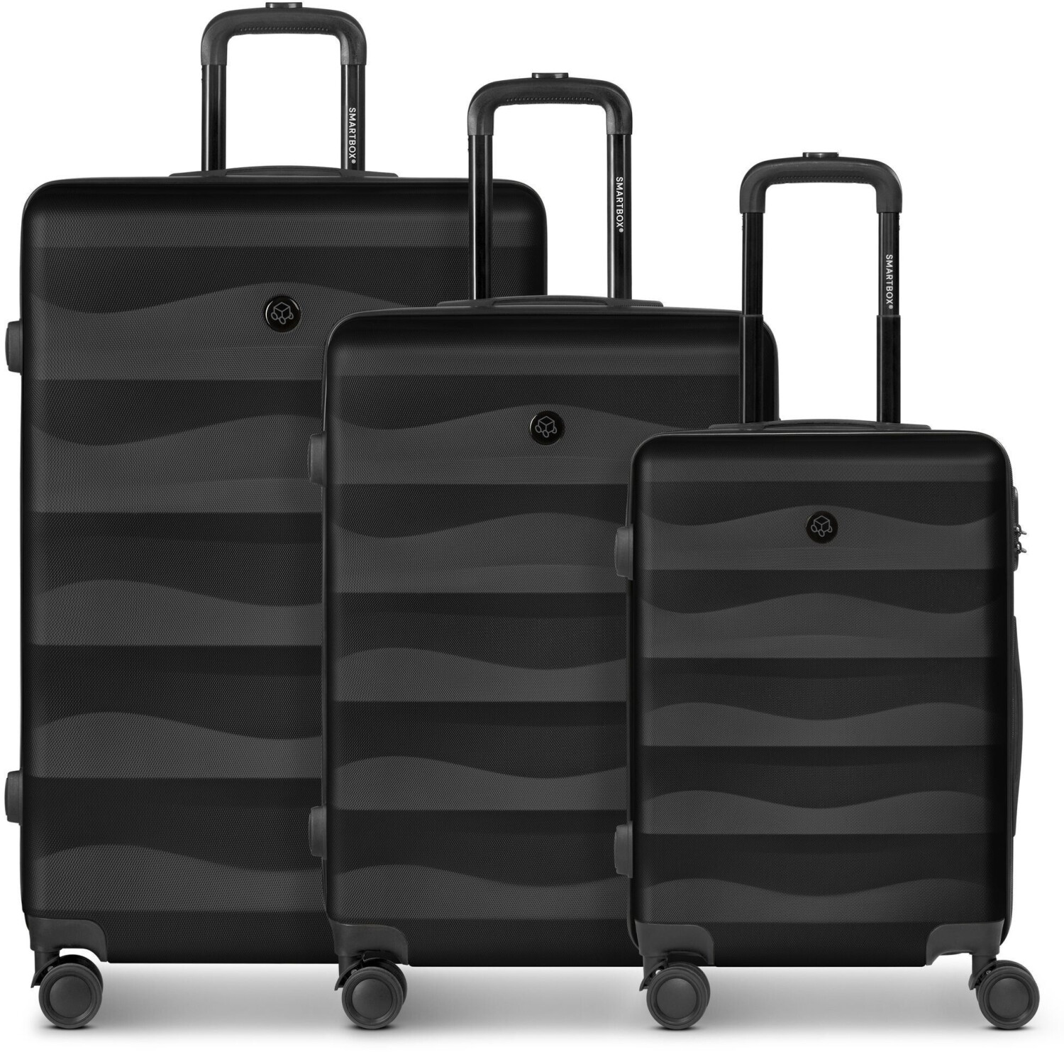 Smartbox Edition 03 4-Wheel-Trolley-Set 55/65/75 cm black