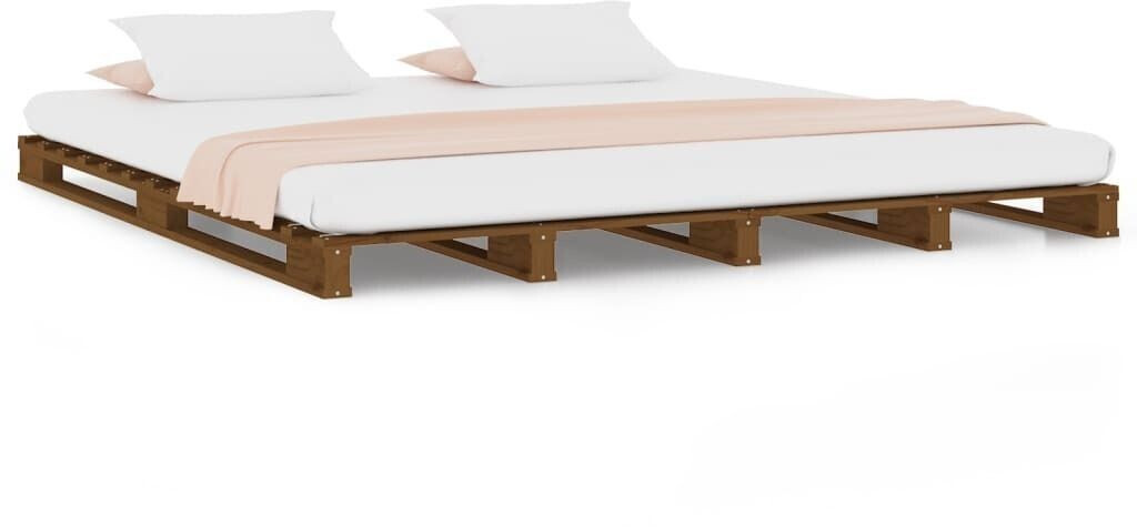 vidaXL Pallet bed solid pine wood 120x190cm (821430)