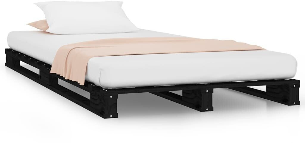 vidaXL Pallet bed solid pine wood 75x190cm (821421)