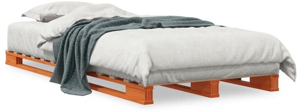 vidaXL Pallet bed solid pine wood 90x200cm (844452)