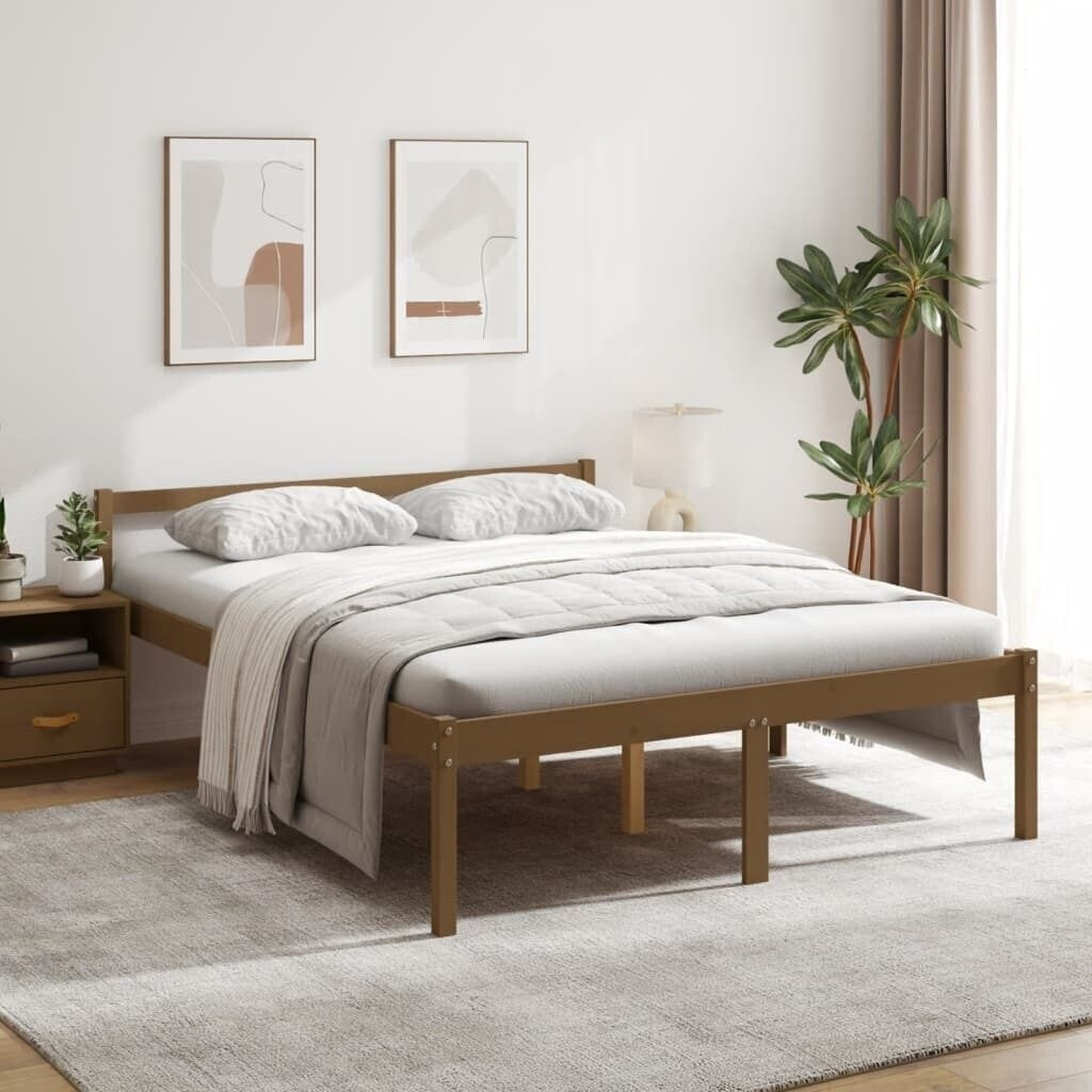vidaXL Senior bed solid pine wood 150x200cm (810622)