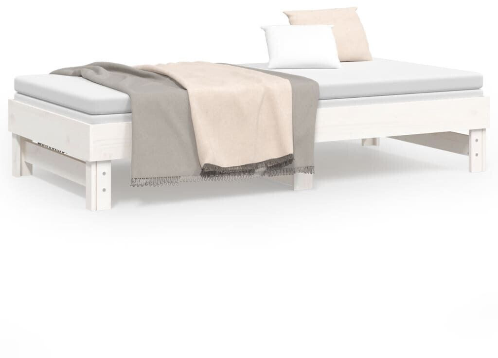 vidaXL Daybed extendable solid pine wood 90x190cm (823390)