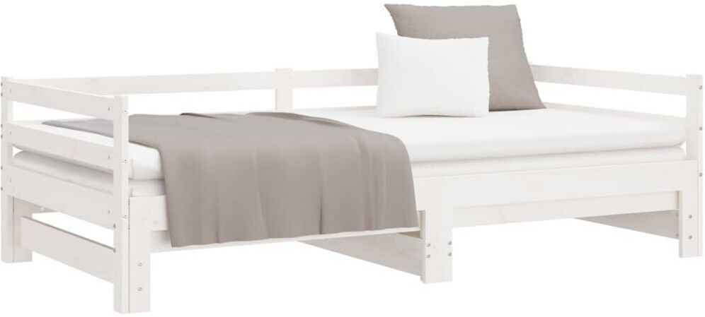 vidaXL Daybed extendable solid pine wood 90x190cm (840136)