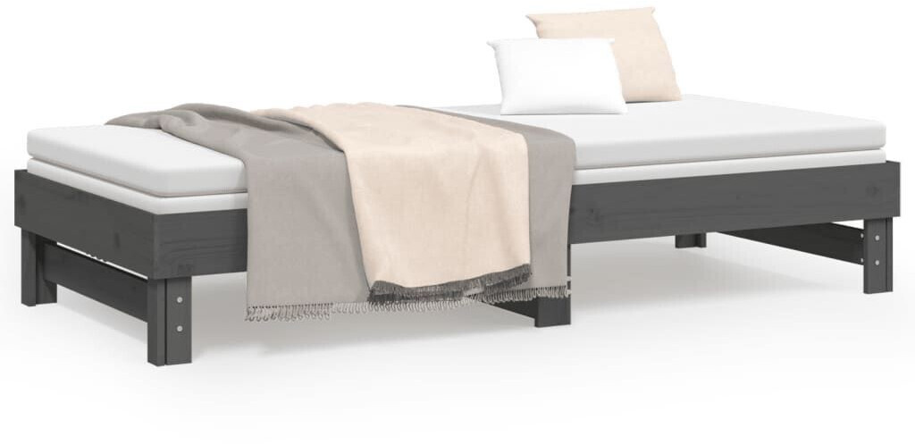 vidaXL Daybed extendable solid pine wood 90x200cm (823381)