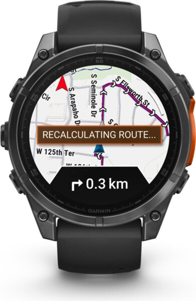Garmin fenix® 8 47mm AMOLED Schwarz/Schiefergrau Silikon-Armband, Bild 2