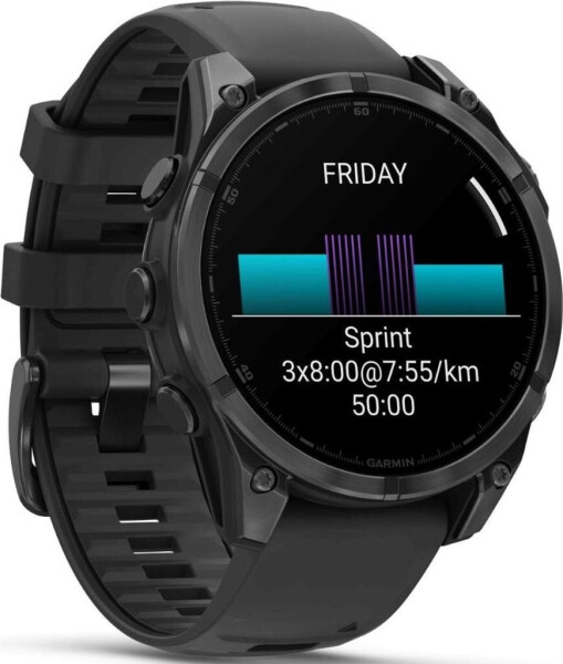 Garmin fenix® 8 47mm AMOLED Schwarz/Schiefergrau Silikon-Armband, Bild 11