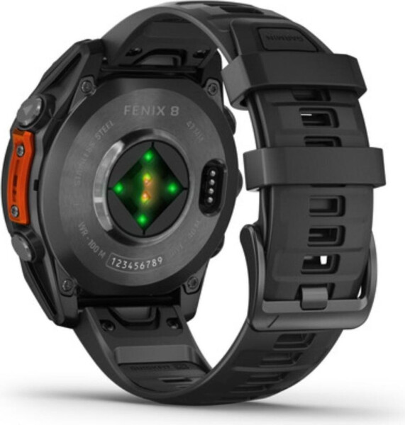 Garmin fenix® 8 47mm AMOLED Schwarz/Schiefergrau Silikon-Armband, Bild 5