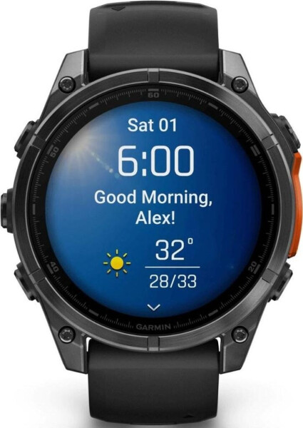 Garmin fenix® 8 47mm AMOLED Schwarz/Schiefergrau Silikon-Armband, Bild 10