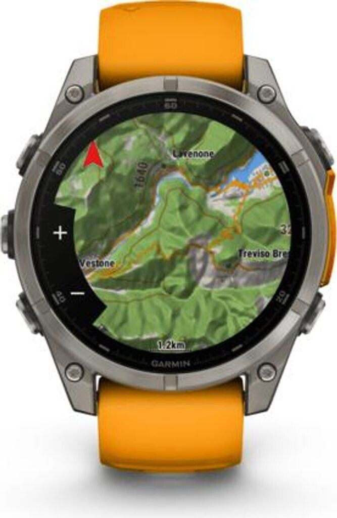 Garmin Garmin fenix® 8 51mm AMOLED Sapphire Titanium Spark orange/graphite silicone band - view 11