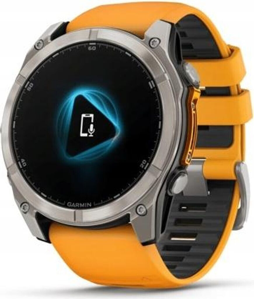 Garmin Garmin fenix® 8 51mm AMOLED Sapphire Titanium Spark orange/graphite silicone band - view 12