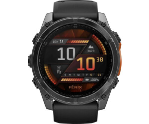 Garmin fenix 8 51mm AMOLED Slate grey with Black silicone band desde 1.019 00 Compara precios en idealo