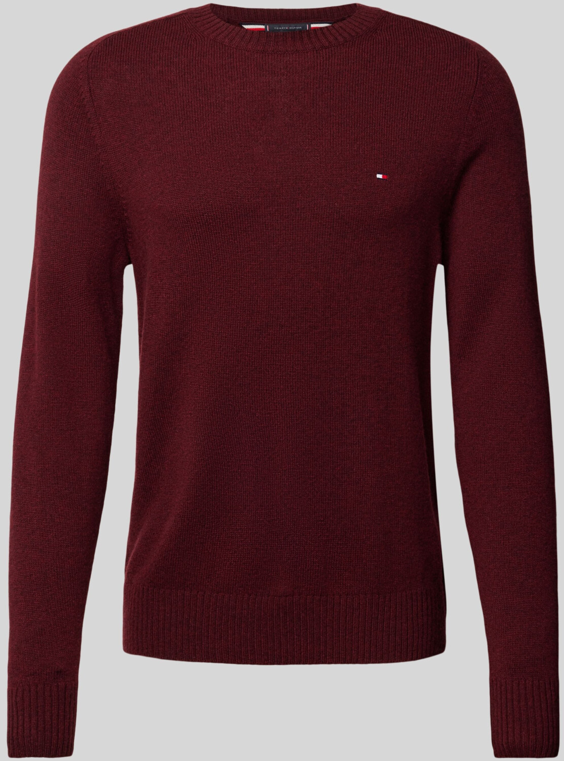 Tommy Hilfiger Pure Wool Crew Neck Jumper (MW0MW36535) deep rouge heather