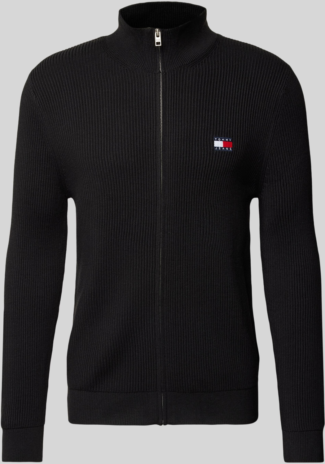 Tommy Hilfiger Tommy Badge Zip-Thru Slim Jumper With Wool (DM0DM19435) black