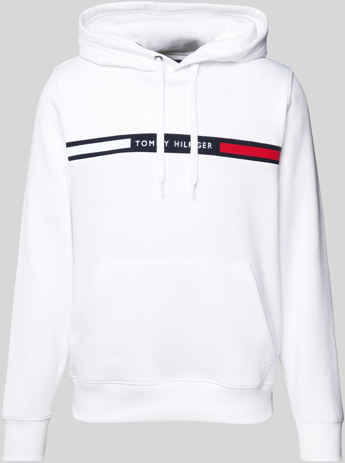 Tommy Hilfiger Chest Logo Drawstring Hoody (MW0MW37361) white