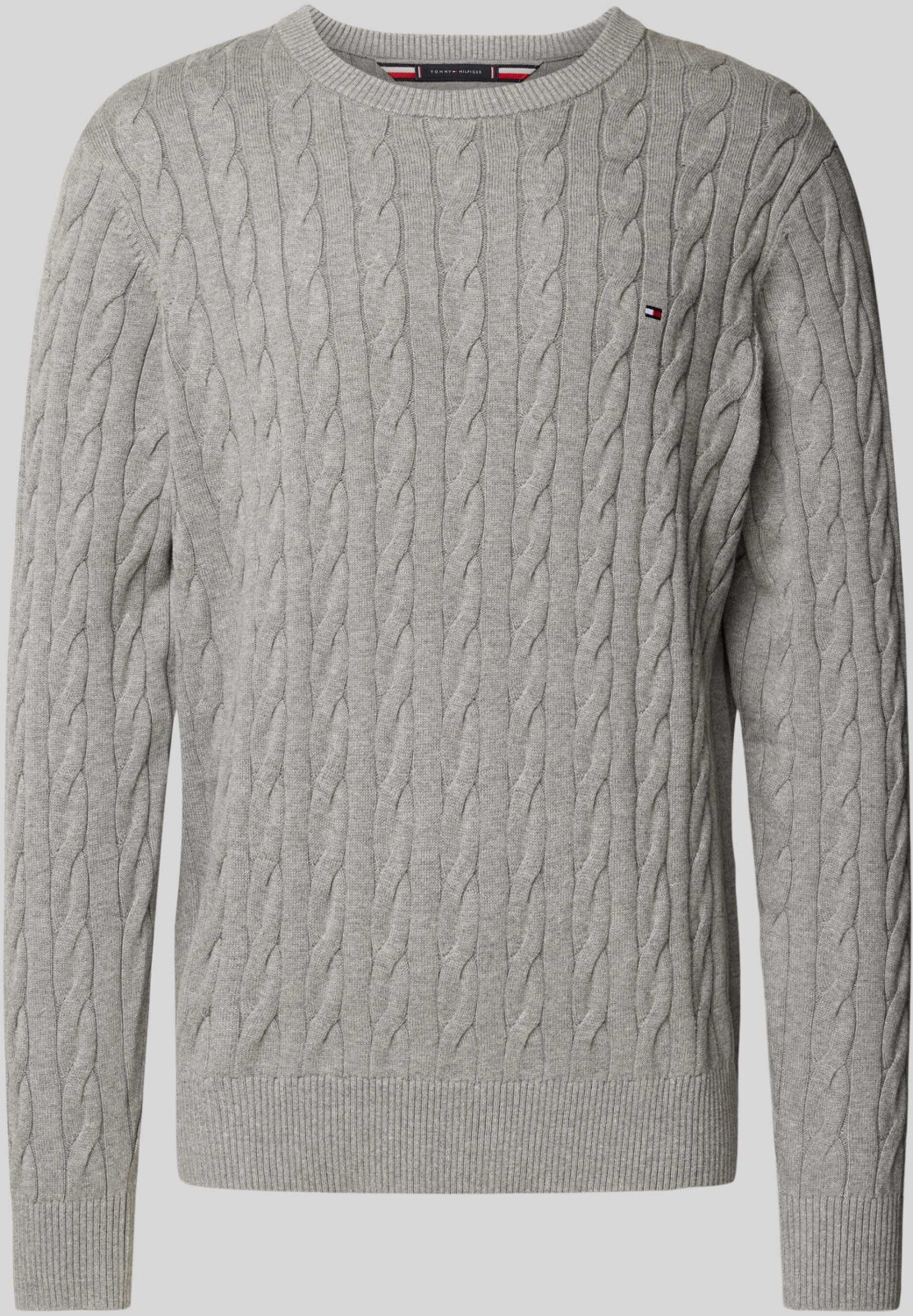 Tommy Hilfiger Cable Knit Crew Neck Jumper (MW0MW33132) light grey heather