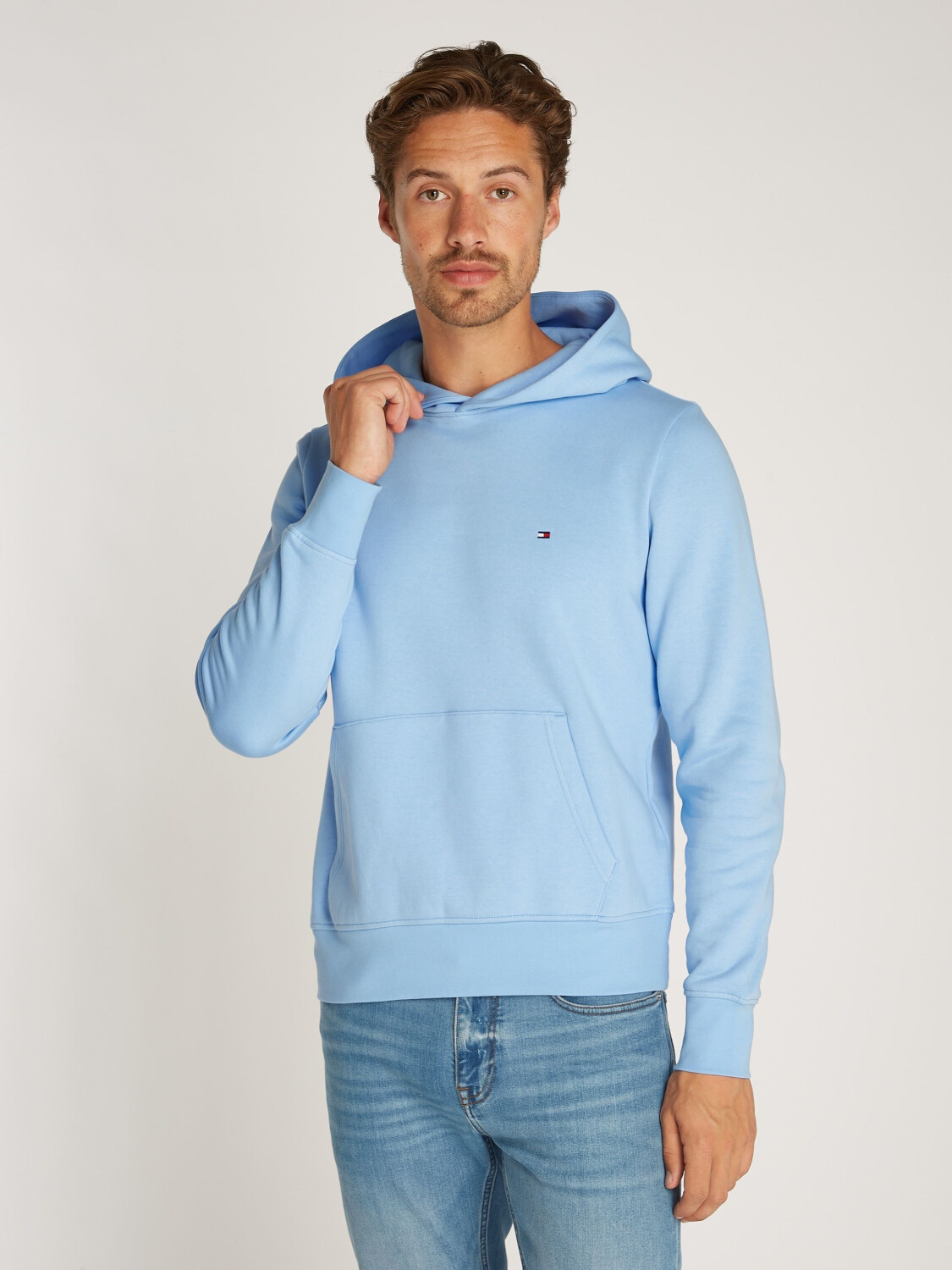 Tommy Hilfiger Flag Embroidery Regular Fit Hoody (MW0MW34266) vessel blue