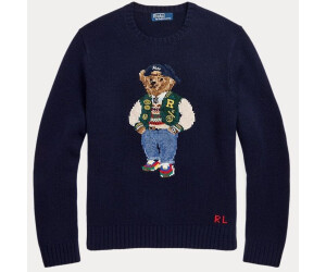 Polo Ralph Lauren Woll Kaschmir Pullover mit Polo Bear 100033132 blau ab 419 00 Preisvergleich bei idealo