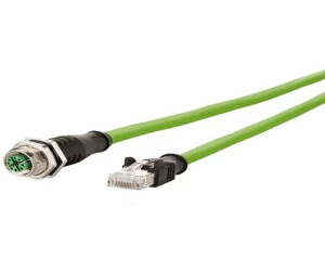 Metz Connect Verbindungsleitung M12 B-RJ45 S 8-pol X-kodiert gerade-gerade 10 m (142M2X25100)