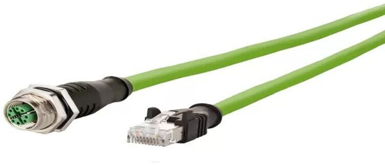 Metz Connect Verbindungsleitung M12 B-RJ45 S 8-pol X-kodiert gerade-gerade 10 m (142M2X25100)