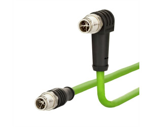 Metz Connect M12 Verbindungsleitung gerade-gewinkelt 1m (142M2X1A010)
