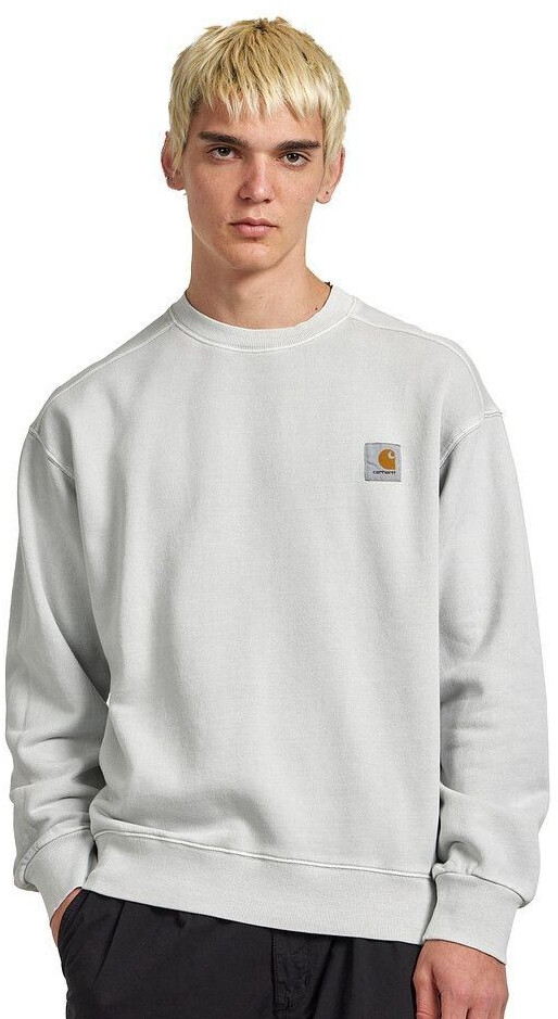 Carhartt Nelson Sweat (I029957) sonic silver garment dyed
