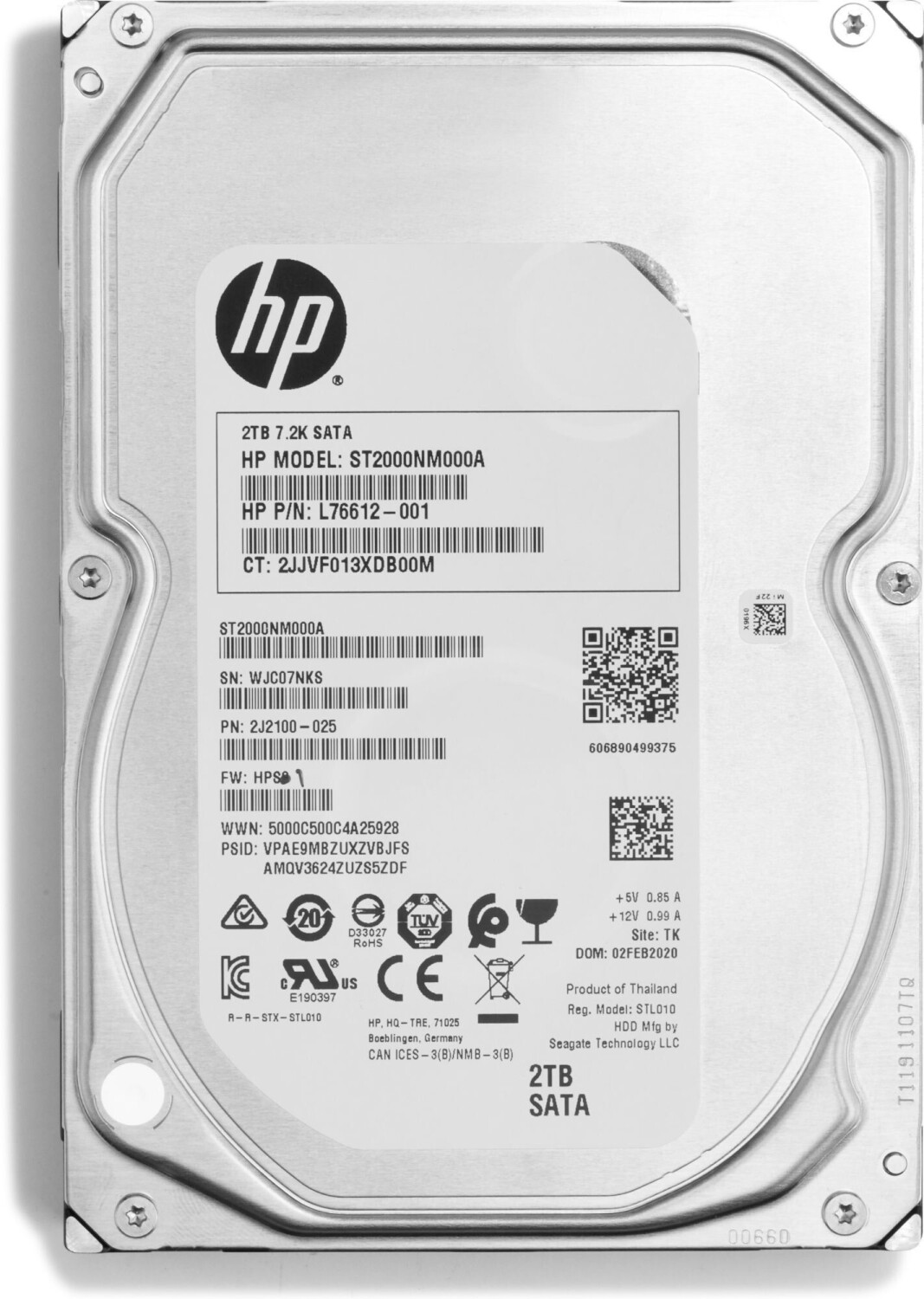 HP SATA III 2TB (2z274aa)