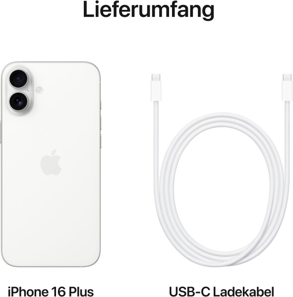 Apple iPhone 16 Plus 128GB Weiß, Bild 6