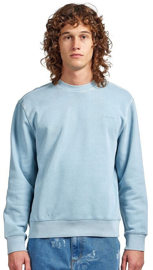 Carhartt Duster Script Sweat (I033065) misty sky garment dyed