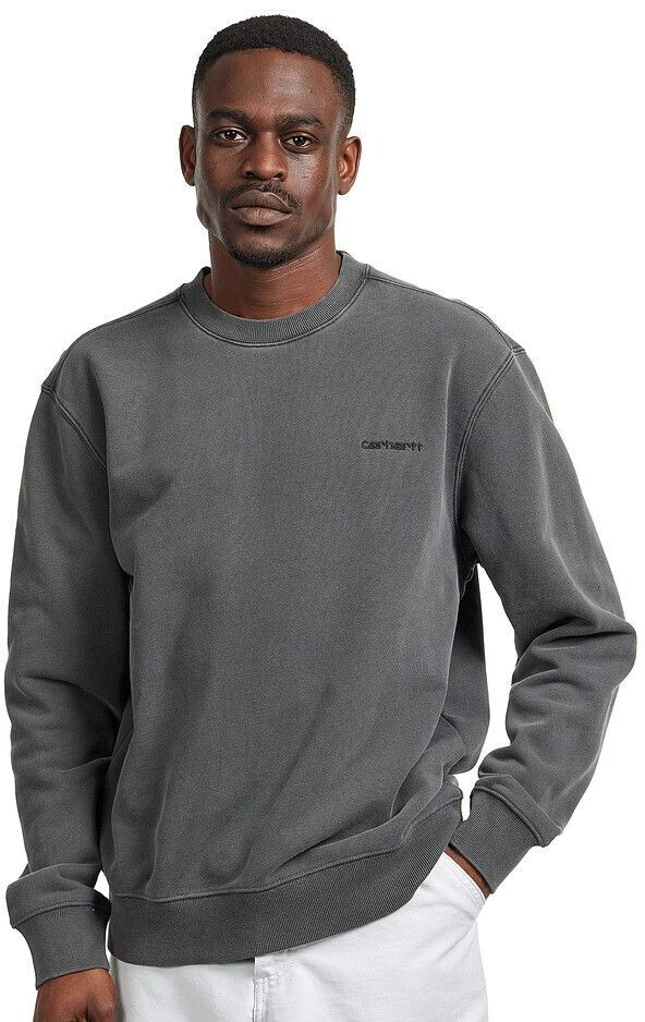 Carhartt Duster Script Sweat (I033065) black garment dyed