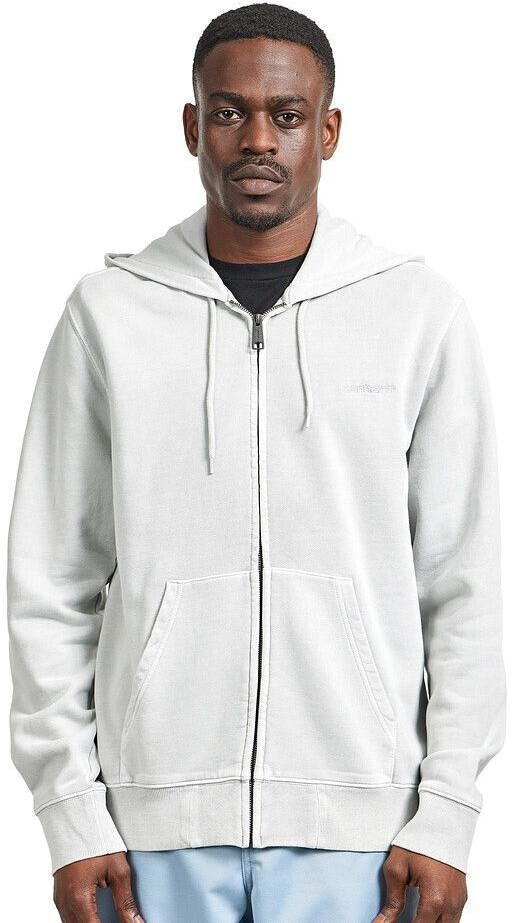 Carhartt Hooded Duster Script Jacket (I033619) basalt garment dyed