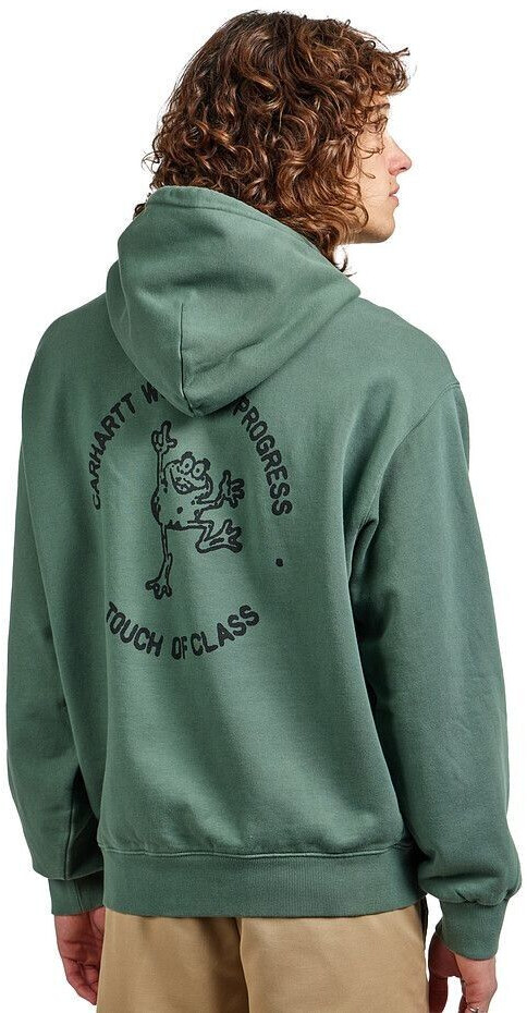 Carhartt Hooded Stamp Sweat (I033621) duck green/black stone washed
