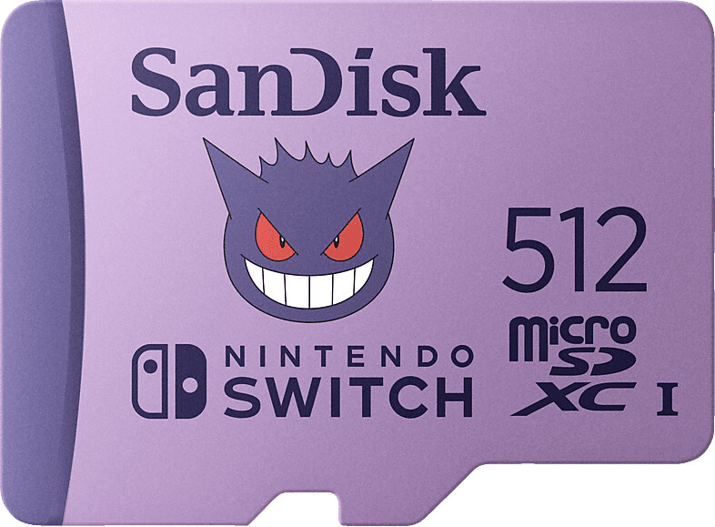 SanDisk Pokémon Gengar microSDXC 512GB