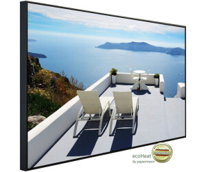 papermoon Terrasse mit Meerblick auf Santorin 120x90x3cm 1200 W bunt (50962168-0)