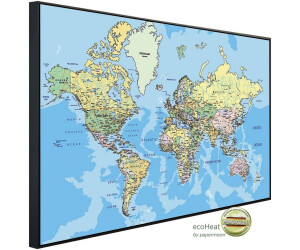 papermoon Weltkarte 60x60x3cm 350 W bunt (26786038-0)