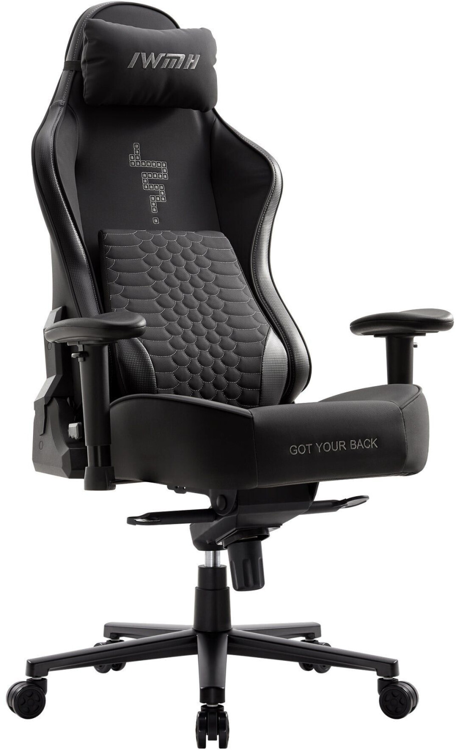 IntimaTe WM Heart Rally Gaming Chair Ergonomic Office Chair Desk Chair with 3D lumbar support Black