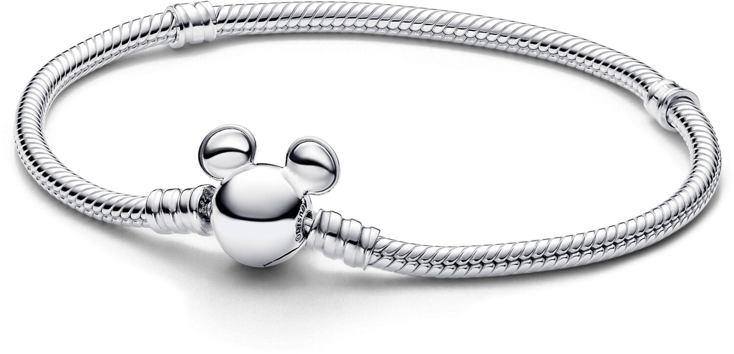 Pandora Disney Mickey Mouse Clasp Moments Snake Chain Bracelet (593061C00)