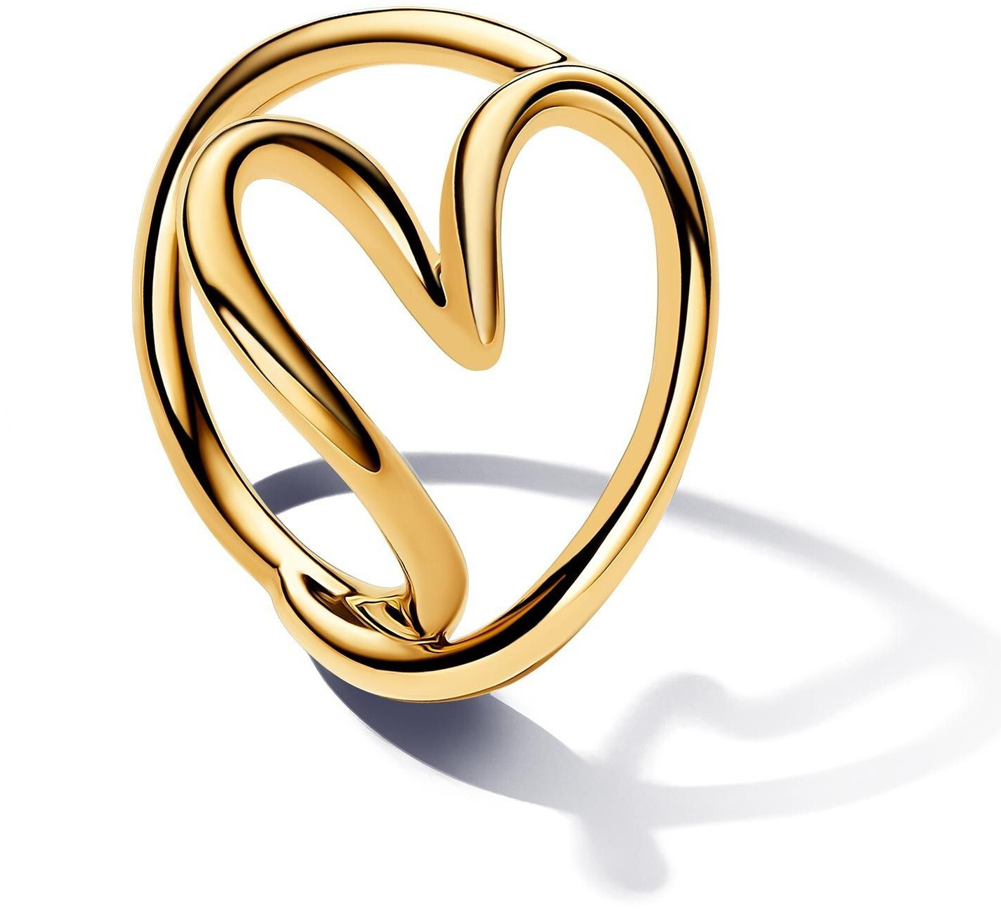 Pandora Organically Shaped Heart Ring (163288C00)