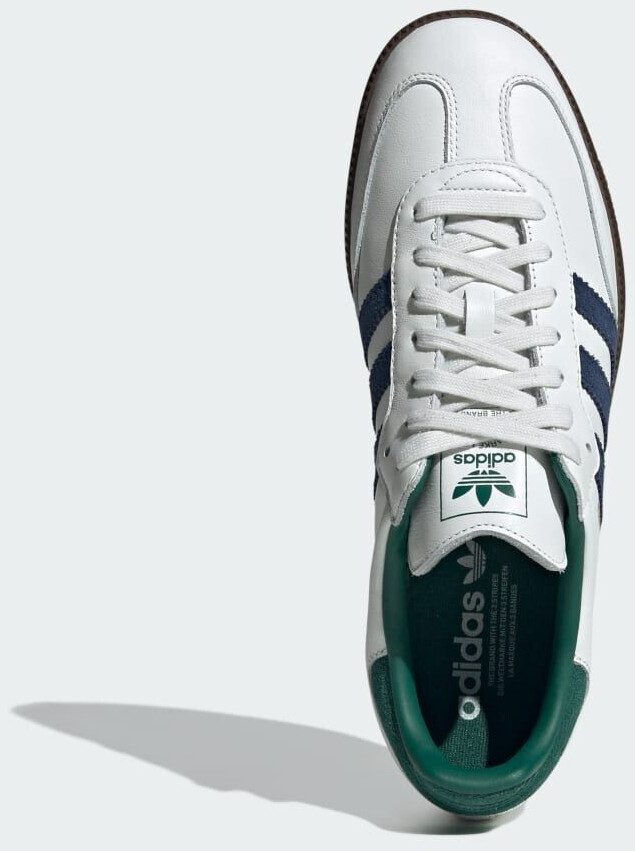 Adidas samba 85 white black green hotsell